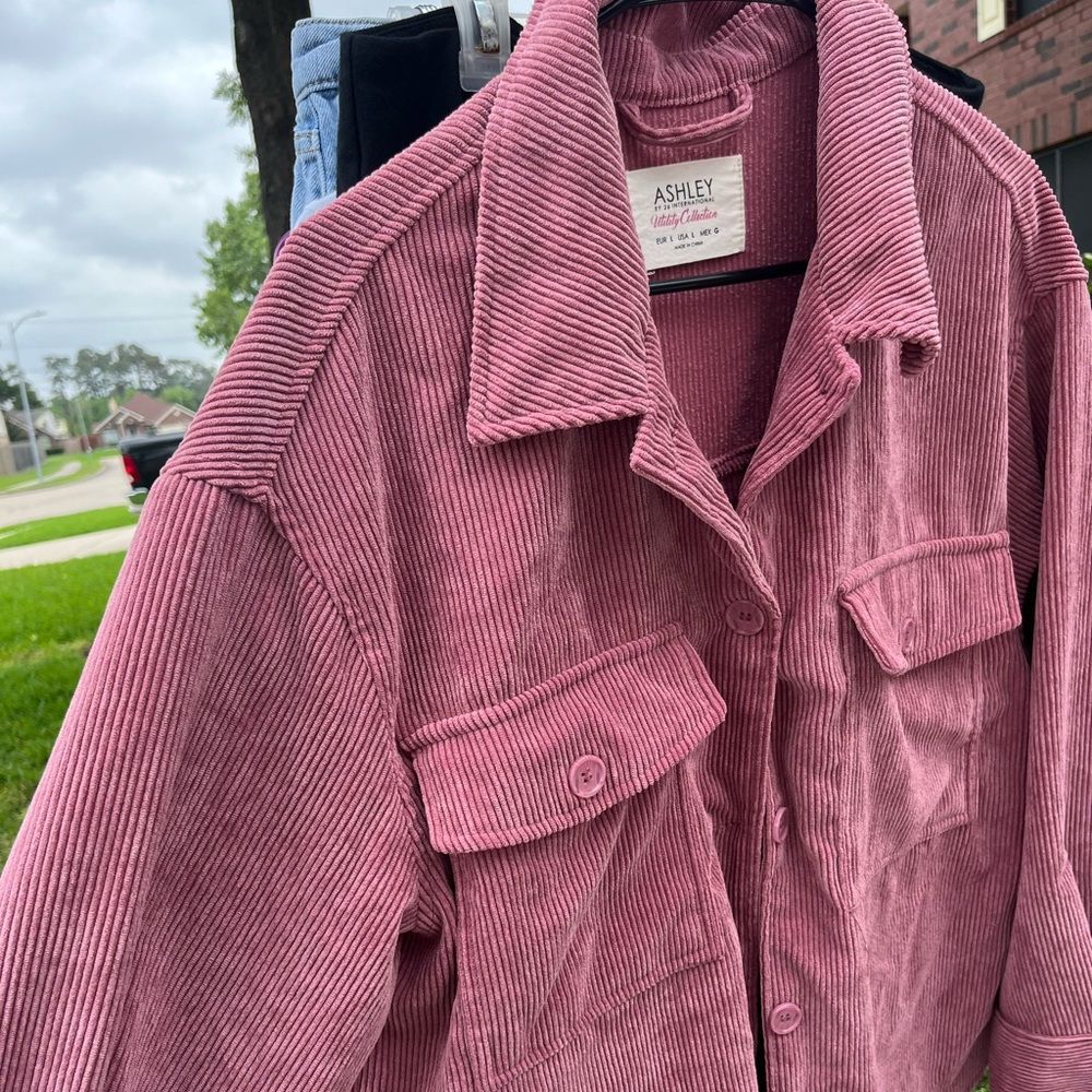 Pink Corduroy Sweater